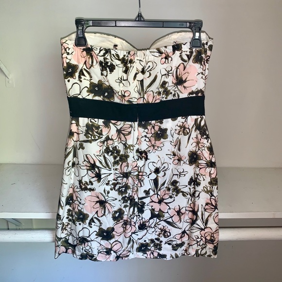 Strapless Floral Dress - Picture 2 of 3